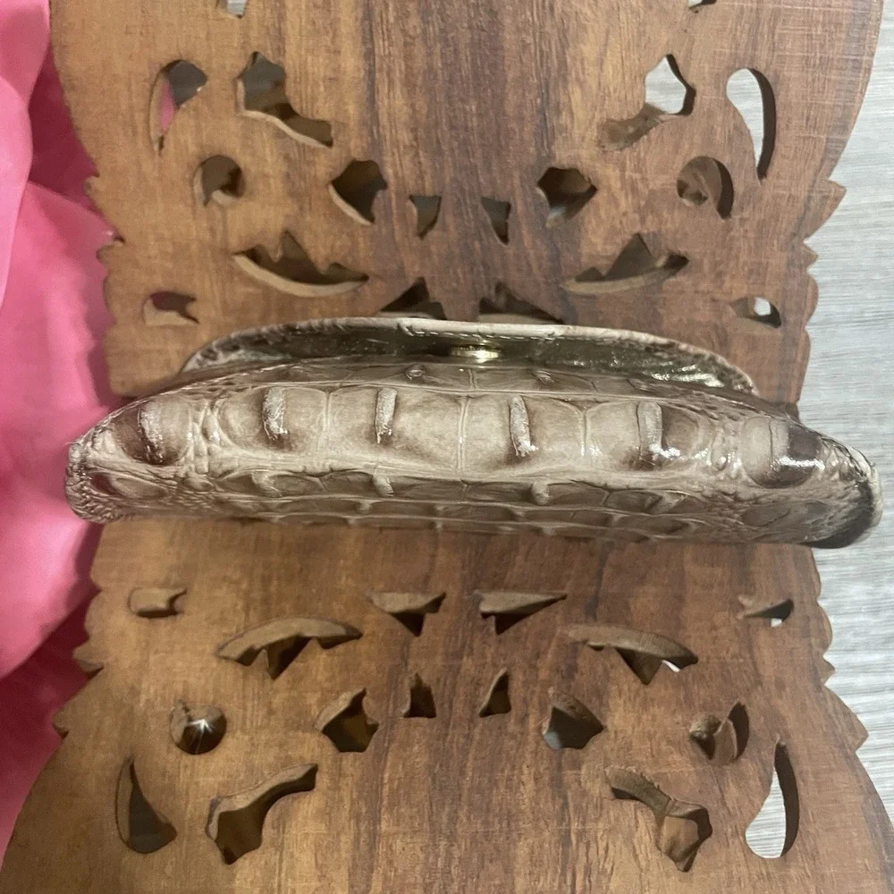 Brahmin croc embossed